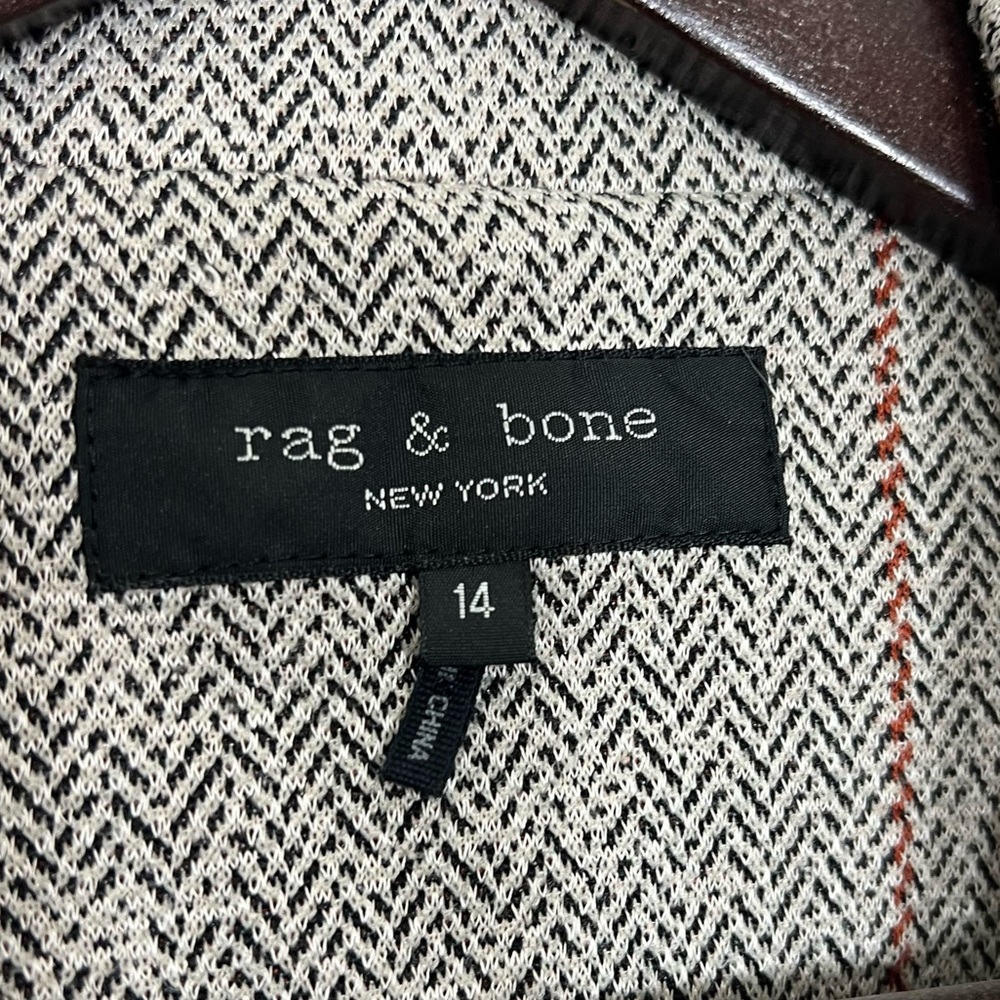 rag & bone Slade Check Print Blazer size 14 - Picture 5 of 13